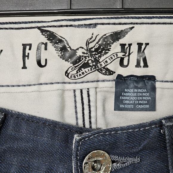 FCUK Jeans French Connection UK Button Fly Skinny W30 Dark Wash New Without Tags - Picture 10 of 16